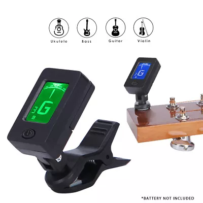 Chromatic Electric Guitar Tuner For Acoustic Bass Violin Ukulele Tuner Parts • $5.49