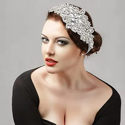 1920s Flapper Rhinestone Headband Vintage Gatsby Headpiece Crystal Hair Headband • $6.17