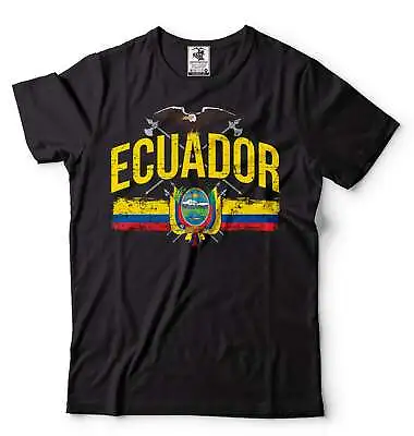 Mens Ecuador Patriotic Shirt Ecuadorian Gift Ecuador National Country Flag Shirt • $16.33