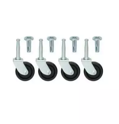 £4.95 • Buy 4x Swivel Castors Wheels Trolley Furniture Castors Nylon 40mm With Sockets
