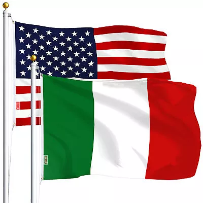 Wholesale LOT 3' X 5' USA AMERICAN & 3' X 5' ITALY FLAG ITALIAN PRIDE BANNER • $16.99