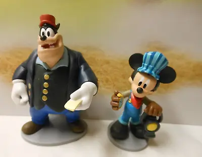 Disney Micke And Friends Pete TRAIN PASSENGER MICKY CONDUCTOR Figure Cake Topper • $7.40