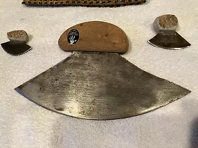 Vintage Authentic Alaska Ulu Knives Bone And Wood Handles • $99