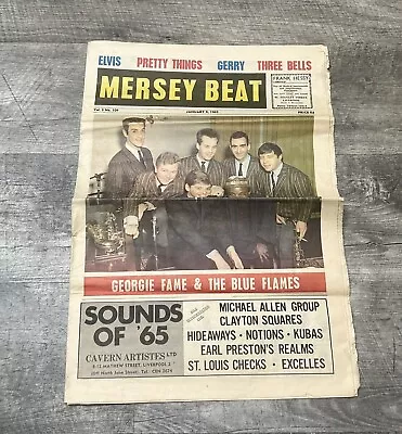 1965 Mersey Beat 1/9 ~ Georgie Fame & The Blue Flames ~ Beatles ~ James Brown • $25