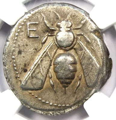 Ionia Ephesus Silver AR Tetradrachm Bee Stag Coin 300 BC - NGC Choice VF • $1885.75