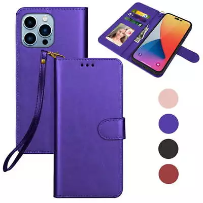 Cober Funda Tipo Cartera Para IPhone 14 Pro 6.1  Cover Moda Leather Credit Card • $21.16