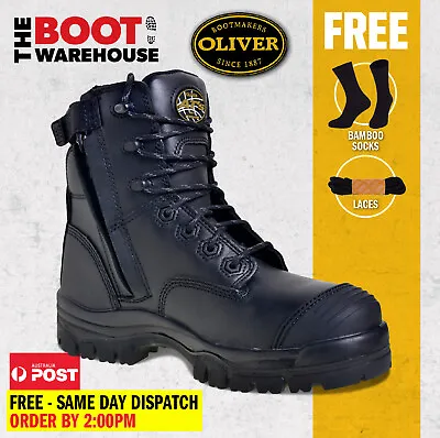 Oliver Work Boots 45645Z Zip Lace-Up Non-Metal Composite Toe Cap Safety NEW • $189.95