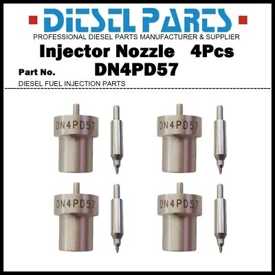 4Pcs Diesel Injector Nozzle 105007-1260 093400-5571 DN4PD57 For Toyota 2L 3L 5L • $28