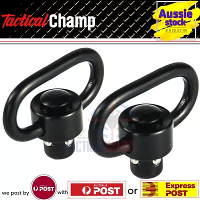 1/2pcs Swivel Mount QD Sling Flush Push Button Quick Detach For Rifle Slings OZ • $14.94