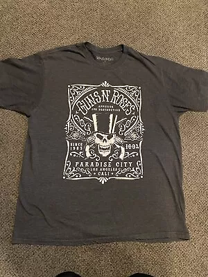 BRAVAD Guns N Roses Gray T-Shirt Paradise City Appetite For Destruction XL • $22.66