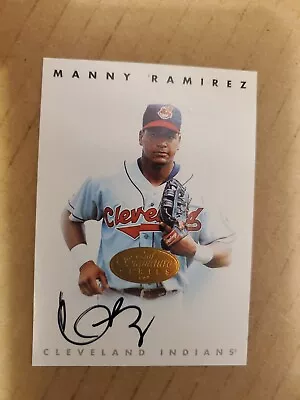 MANNY RAMIREZ 1996 LEAF SIGNATURE SERIES AUTO AUTOGRAPH CARD Cleveland Indians  • $135