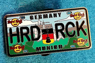 MUNICH LICENSE PLATE SERIES GERMAN FLAG SHIELD & CASTLE 2015 Hard Rock Cafe PIN  • $19.99