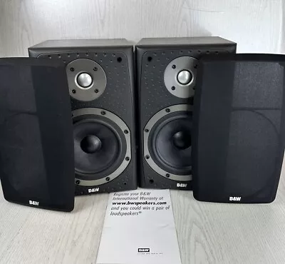 B&W Bowers & Wilkins DM303 Speakers With Covers Black - VGC See Description • £99.99