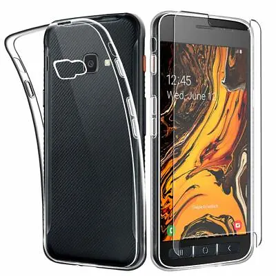 For Samsung Galaxy Xcover 4s Case Clear Slim Gel Cover & Glass Screen Protector  • £4.45