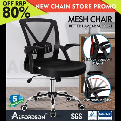 ALFORDSON Mesh Office Chair Executive Fabric Seat Gaming Racing Tilt Computer • $92.85