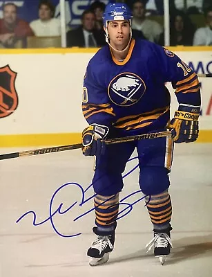 Michael MIKE PECA SIGNED 8x10 Photo! BUFFALO SABRES! NHL LEGEND!! W/COA • $25.12