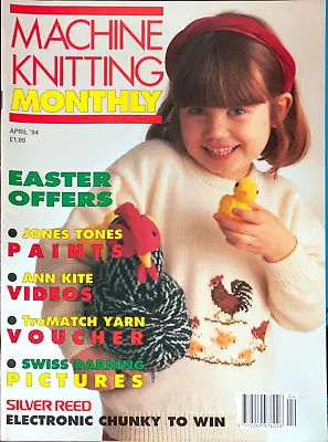 Machine Knitting Monthly Pattern Magazine April 1994 Vintage Ladies Easter Toy • £6.99