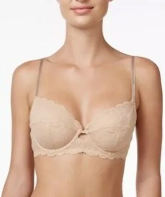 Seductive Comfort  Calvin Klein BEIGE Lace Underwire Bra New & Tags. Soft 44DDD • £8