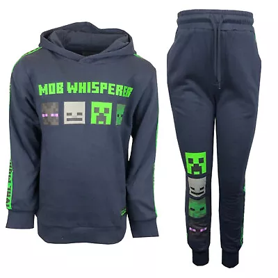 Boys Girls Minecraft Hoodie Or Joggers Bottoms Sweatshirt Hoody Jumper Age 5-8 • £10.75