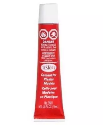 Testors 3501 Plastic Model Glue Carded 5/8 Oz • $7.84