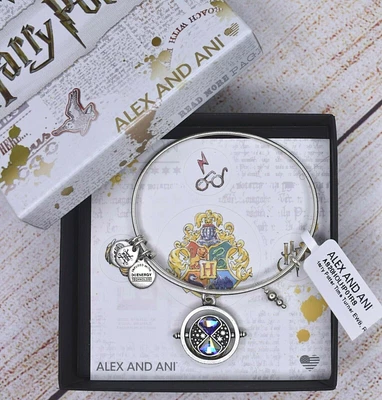 $49.67 • Buy NEW NWT Alex And Ani Harry Potter Time Turner Sliver Bracelet Card & Box