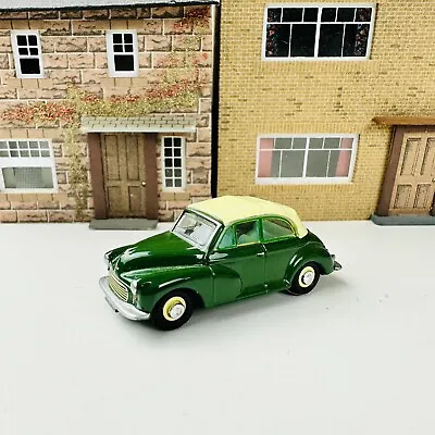 Oxford Diecast 1:76 OO Morris Minor Convertible Diecast Car Model In Green • £8.95