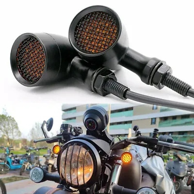 $19.70 • Buy 2X Motorcycle Bullet LED Turn Signal Lights For Yamaha V Star 650 950 1100 1300