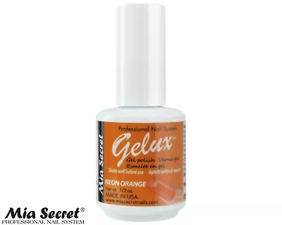 Mia Secret Professional Nail System Gelux Gel Polish (Neon Orange) 0.5oz • $14.18