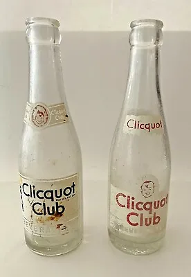 $14.99 • Buy Vintage 1958 Clicquot Club Set Of 2 Beverage Bottles
