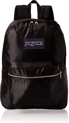 JANSPORT High Stakes Backpack/Schoolbag Black/Gold 25L JS0A3C4W0UQ • £19.95