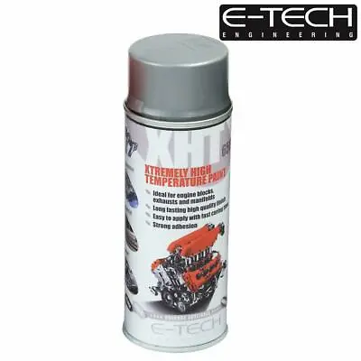 SILVER E-Tech 400ML Extremely High Temperature Paint XHT VHT Exhaust • $15.10