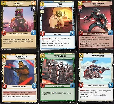Star Wars Unlimited TCG Spark Of Rebellion - Common & Uncommon Cards - You Pick! • $1.50