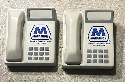 Vintage MARATHON Oil & Gas Company Rubber Desk Phones - 3 1/4” X 2 3/4” • $14