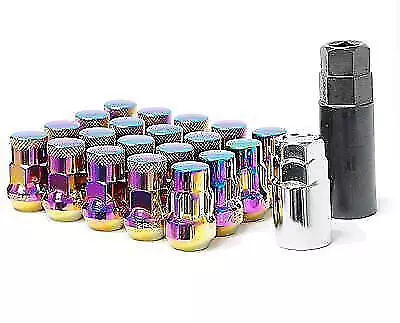 Wheel Mate Muteki SR35 Close End Lug Nuts W/ Lock Set Blue 12x1.25 35mm • $101.78