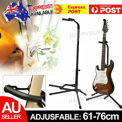$15.45 • Buy Guitar Stand Folding Tripod Acoustic Electric Gear Metal Holder Black New AU