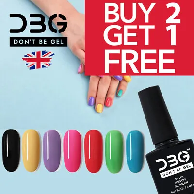 DBG Gel Polish UV LED Soak Off Professional Gels Nail Polish Colour Coat NEW • £3.75