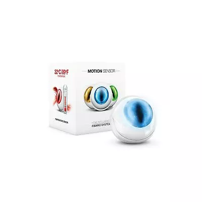 $57.99 • Buy FIBARO Motion Sensor Z-Wave Plus Multisensor-Movement, Temperature, Light Int...