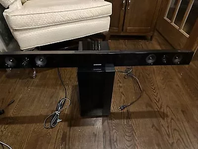 SAMSUNG Subwoofer PS-WJ450 + Sound-bar HW-JM45 Tested Works All Cords Included. • $4.99