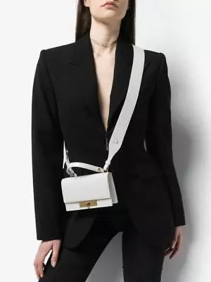 $1841.92 • Buy Alexander McQueen Skull Lock Leather Mini Crossbody Bag White Auth Women Used