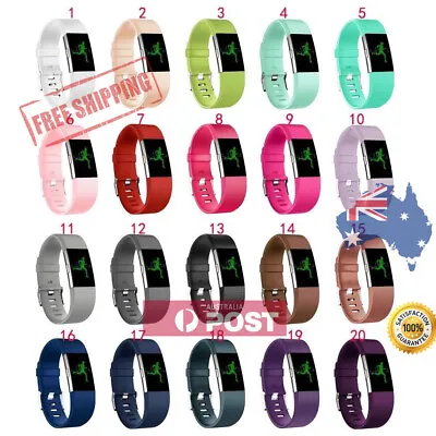 $4.99 • Buy New Replacement Silicone Wrist Band For Fitbit Charge 2 / Charge HR 2 AU Seller