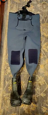 Hodgman Felt Sole Neoprene Chest Boot Foot Fishing Waders SZ-12 • $60