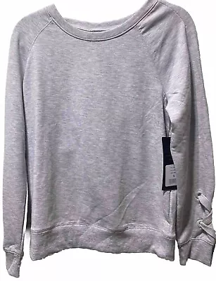 NWT 90 Degree By  Reflex Long Sleeve Women’s Sweatshirt Grey -size XS • $19.50