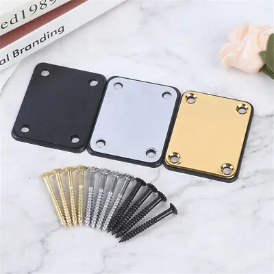 Electric/Jazz/Bass Guitar Neck Plate W/ Screw For Fender Stratocaster Telecaster • $7.69