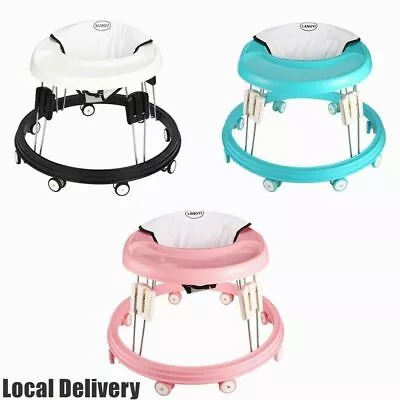 Portable Baby Walker Activity Toy First Step Push Along Walking Bouncer Safety • £41.99
