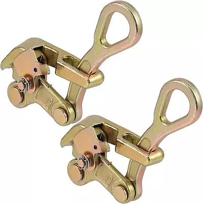 2 Pack 1 Ton Cable Grip Heavy Duty Wire Rope Grip Wire Gripper For Steel Wire  • $53.23