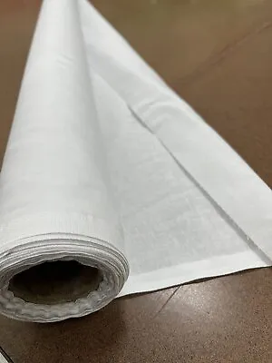 Bleached White 100% Cotton Muslin Fabric/Textile - Draping Fabric - By The... • $8.99