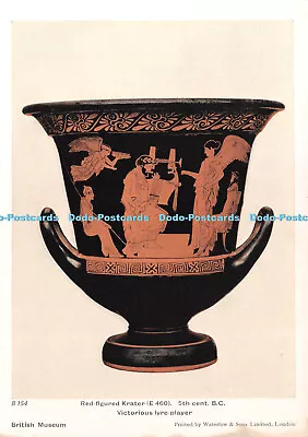 D039473 British Museum. Red Figured Krater. Victorious Lyre Player. Waterlow • $12.75