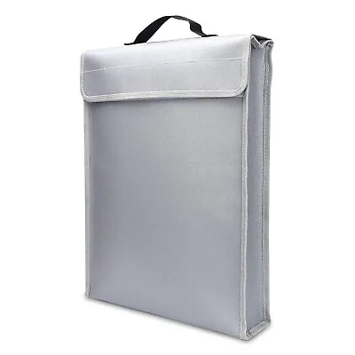 Fireproof Fire Resistant Document Bag  Pouch Passport Money Laptop D6V3 • £16.95