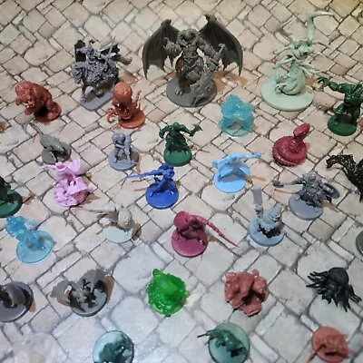 Huge Lot 40+ D&D Game Miniatures Figures Pathfinder RPG Dragon Hero Wizard Set • $59.99