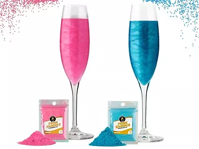 Premium Edible Glitter For Drinks | Gender Reveal Baby Shower Decorations Party • £7.99